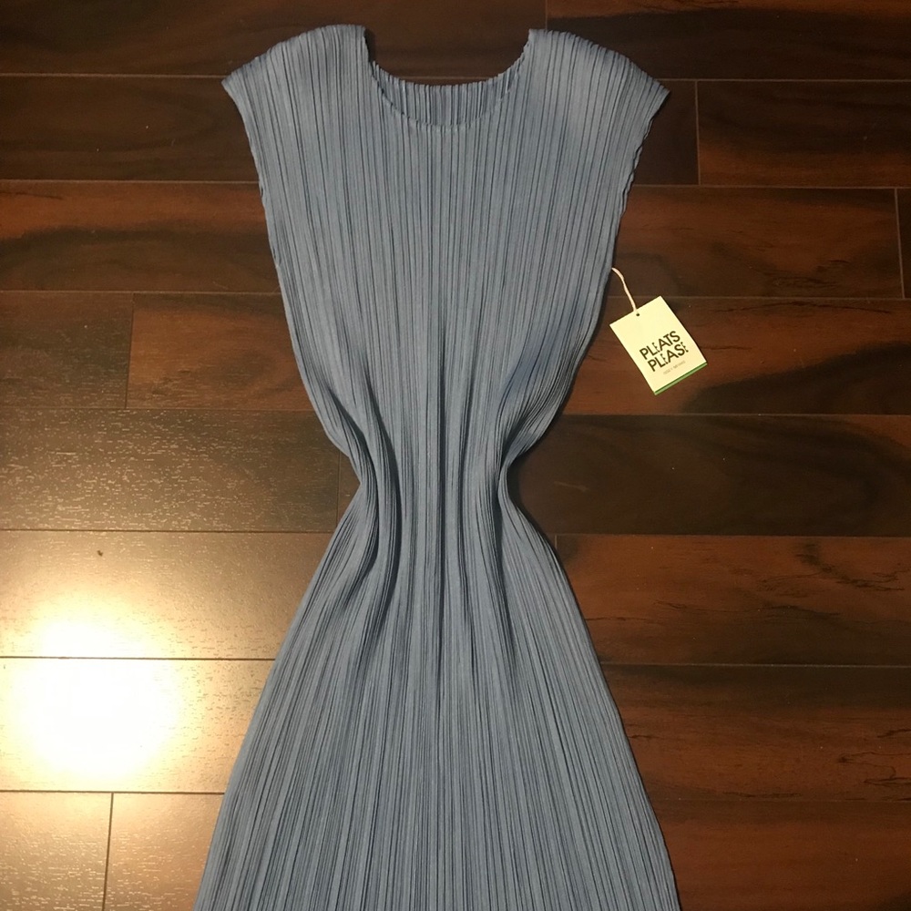 Issey Miyake Dress- Light blue. Brand new with tag